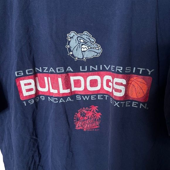 VTG 1999 Gonzaga NCAA Sweet 16 T Shirt Large - Picture 2 of 3